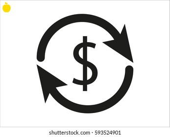 currency, arrows, icon, vector illustration eps10
