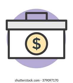 Currency Bag Vector Icon