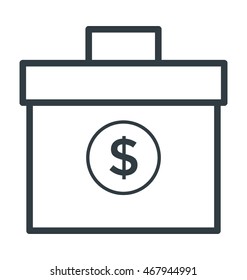 Currency Bag Vector Icon