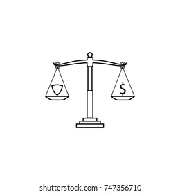 Currency Balance icon on white background