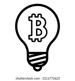 Icono plano de bitcoin de moneda aislado en fondo blanco