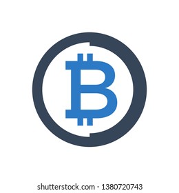 Currency bitcoin Icon