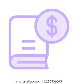 currency book vector icon