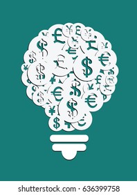  currency in bulb design