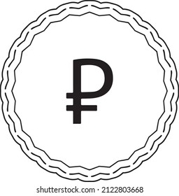 currency coin symbol shaped vector illustration