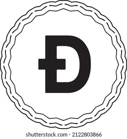 currency coin symbol shaped vector illustration