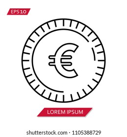 currency coin vector icon symbol