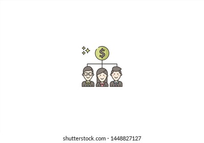 Currency concept icon in trendy flat style isolated on white background. Currency concept symbol. Vector illustration