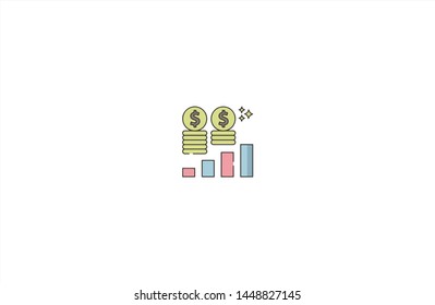 Currency concept icon in trendy flat style isolated on white background. Currency concept symbol. Vector illustration