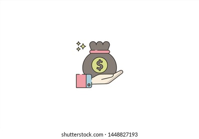 Currency concept icon in trendy flat style isolated on white background. Currency concept symbol. Vector illustration