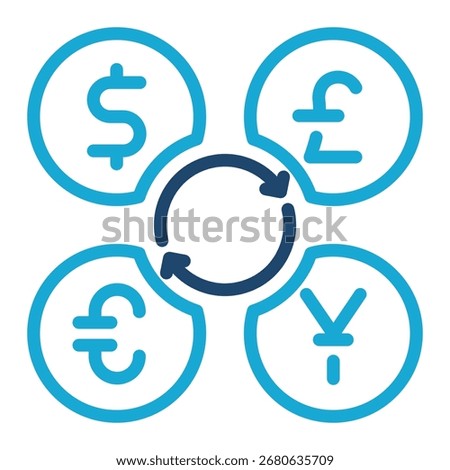 Currency Converter Icon Element For Design