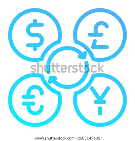 Currency Converter Icon Element For Design