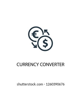currency converter icon. Simple element illustration. currency converter concept symbol design. Can be used for web and mobile.