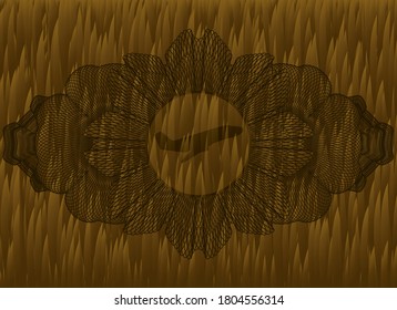 Currency decoration Plane taking off icon inside Fur realistic badge. Pet classic background. Vector illustration. 