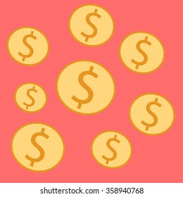 Currency dollar coins