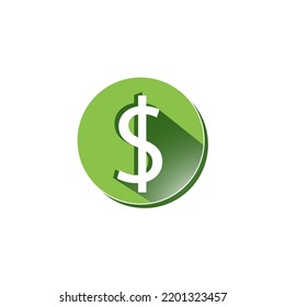 currency of dollar icon set. isolated on white background. illustration vector