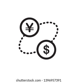 currency, dollar icon vector template