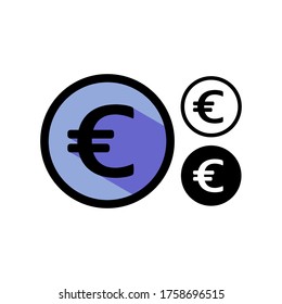 currency eu euro icon vector illustration