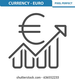 Currency - Euro Icon. Professional, pixel perfect icons optimized for both large and small resolutions. EPS 8 format. 12x size for preview.