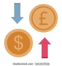 
Currency, currency exchange Color Isolated Vector icon which can be easily modified
