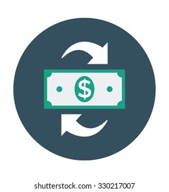 
Currency Exchange Colored Vector Icon
