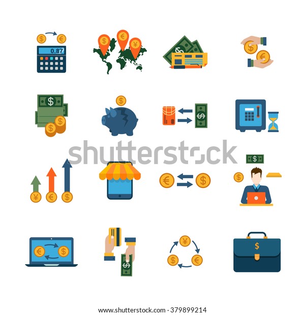 Currency Exchange Forex Web App Application Stock Vector Royalty - 