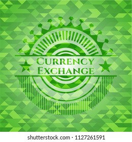 Currency Exchange green mosaic emblem