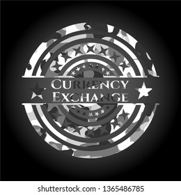 Currency Exchange grey camo emblem