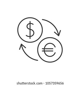 Currency exchange icon