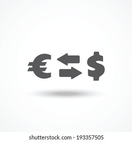 Currency exchange icon