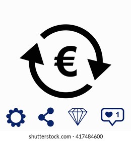 Currency exchange icon.