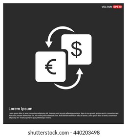 Currency exchange icon 