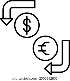 Currency Exchange Icon Design For Personal and Commerial Use