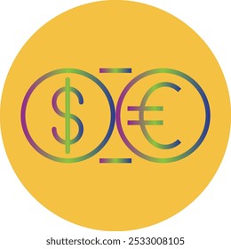 Currency Exchange icon design for personal commercial use