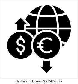 Currency Exchange Icon Element For Design