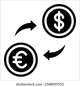 Currency Exchange Icon Element For Design
