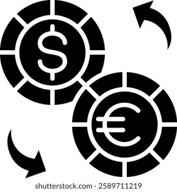 Currency Exchange Icon Element For Design