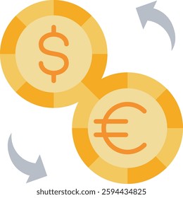 Currency Exchange Icon Element For Design