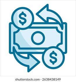 Currency Exchange Icon Element For Design