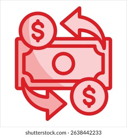 Currency Exchange Icon Element For Design