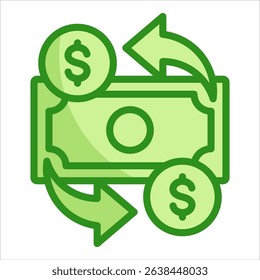 Currency Exchange Icon Element For Design
