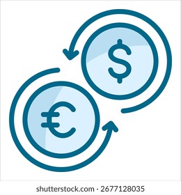 Elemento De Ícone De Câmbio De Moeda Para Design
