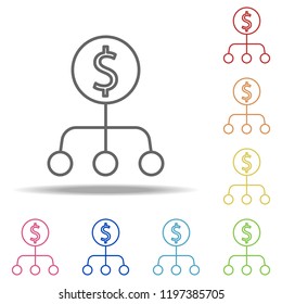currency exchange icon. Elements of Finance and chart in multi colored icons. Simple icon for websites, web design, mobile app, info graphics