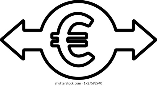 Currency exchange icon. Global money conversion sign. Finance, economy, banking concept.