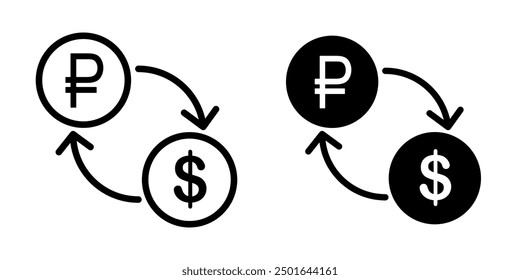 Icono de cambio de moneda ilustración Vector Plantilla de diseño
