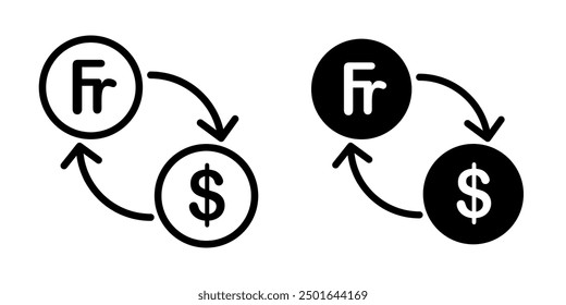 Icono de cambio de moneda ilustración Vector Plantilla de diseño
