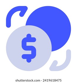 Currency Exchange Icon Illustration for web, app, infographic, etc