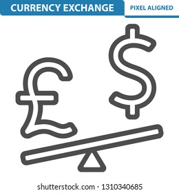 Currency Exchange Icon. Professional, pixel perfect icon, EPS 10 format.