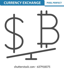 Currency Exchange Icon. Professional, pixel perfect icons optimized for both large and small resolutions. EPS 8 format. 12x size for preview.