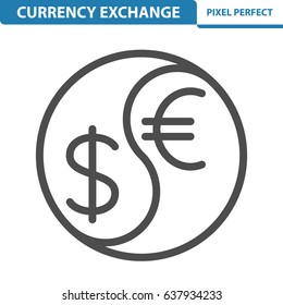 Currency Exchange Icon. Professional, pixel perfect icons optimized for both large and small resolutions. EPS 8 format. 12x size for preview.